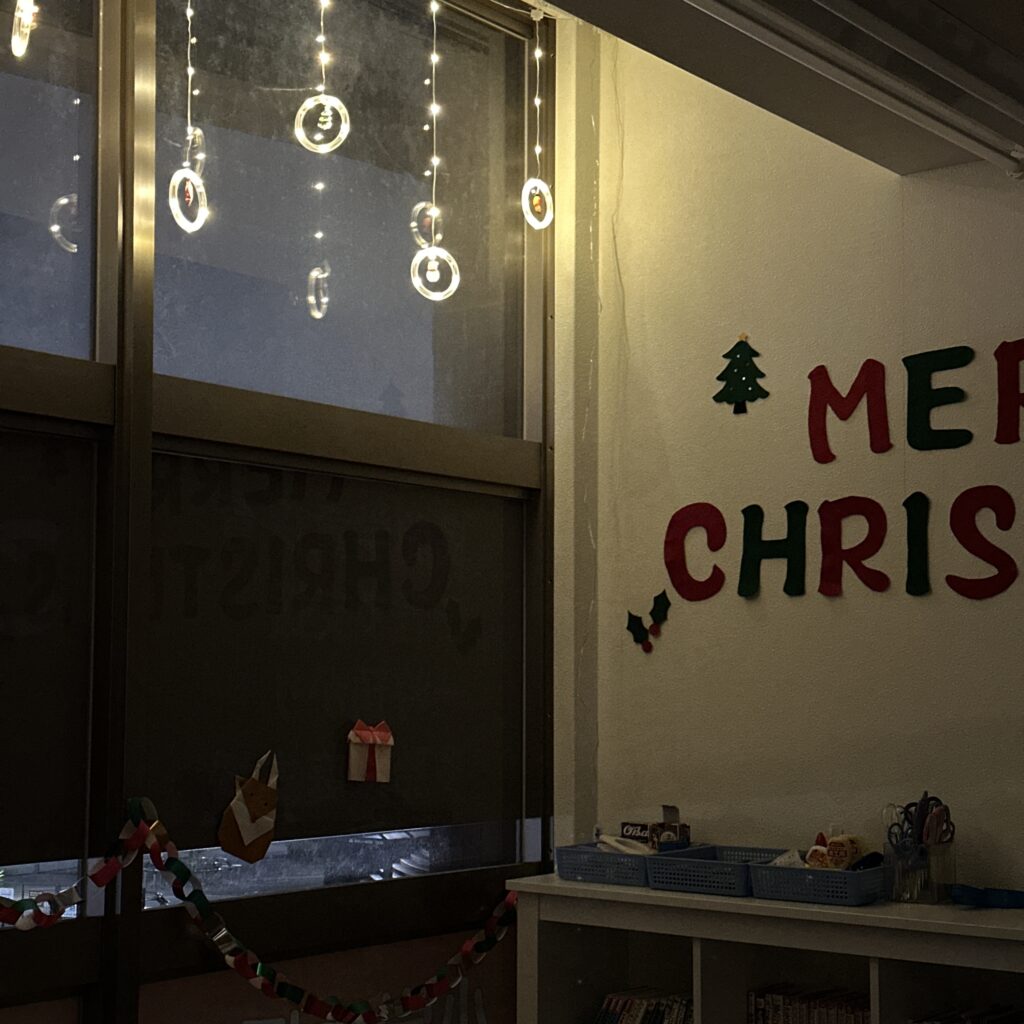 クリスマスの飾り付け