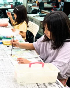 プログラムを受講している児童